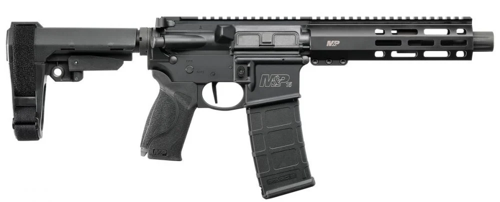 Smith & Wesson M&P15 Pistol AR-15 7.5-inch Barrel 5.56 NATO Blue/Black Pistol