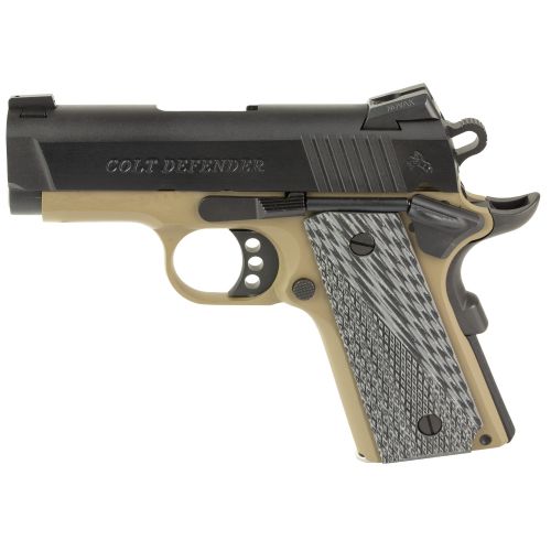 Colt Defender .45 ACP Flat Dark Earth Frame with Black Slide Pistol