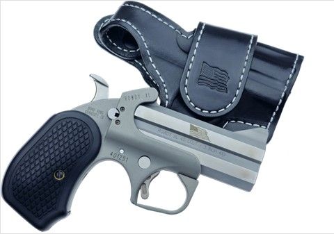 Bond Arms Rowdy XL Flag .410/.45 Colt Bead Blasted Matte Stainless Derringer
