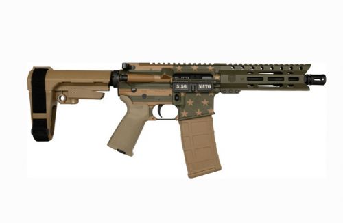 Diamondback Firearms DB15 Pistol AR-Style SBA3 Brace 5.56 NATO OD Green Flag Cerakote